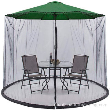 Terrasse einstellbare Regenschirmzelt -Polyester -Netz